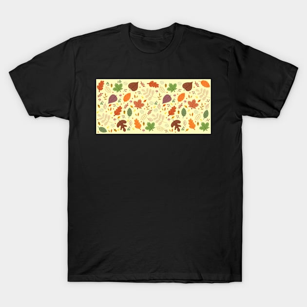 Fall Pattern T-Shirt by Innsmouth